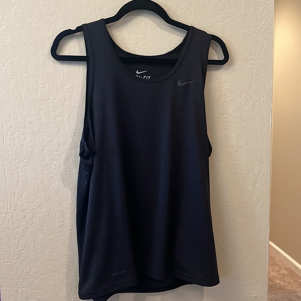 {Nike} black workout top
